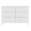 Discount 6 Drawer Chest Milano - White Storage Furniture