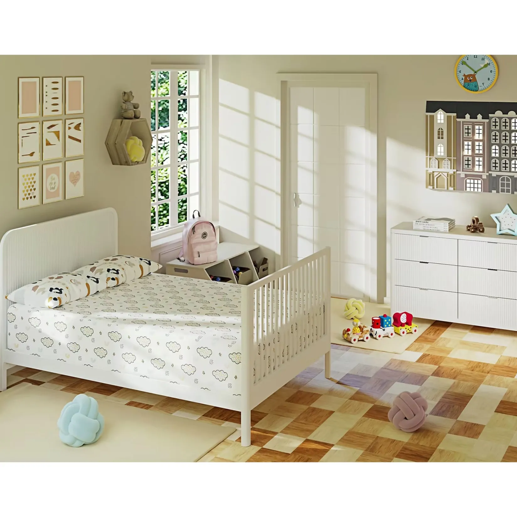 Discount 6 Drawer Chest Milano - White Storage Furniture