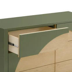 Online 6 Drawers Chest Moab - Olive/Ash (Assembled) Storage Furniture