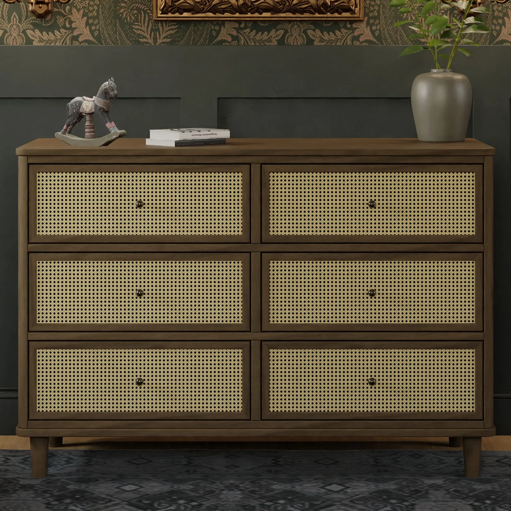 Storage Furniture>Namesake 6 drawers chest walnut Marin