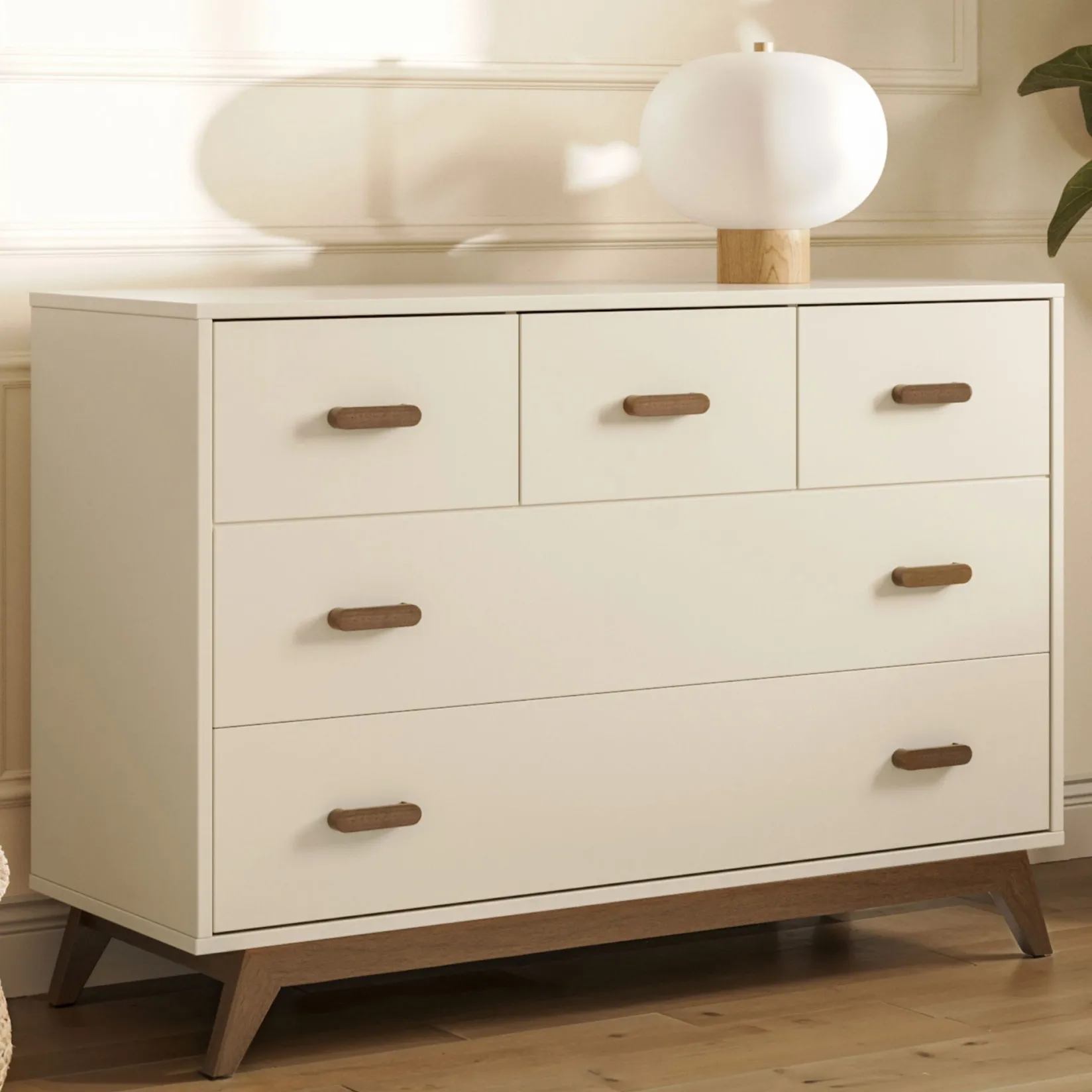 Storage Furniture>Dadada Baby 5 Drawers Dresser Chest - Almont Walnut