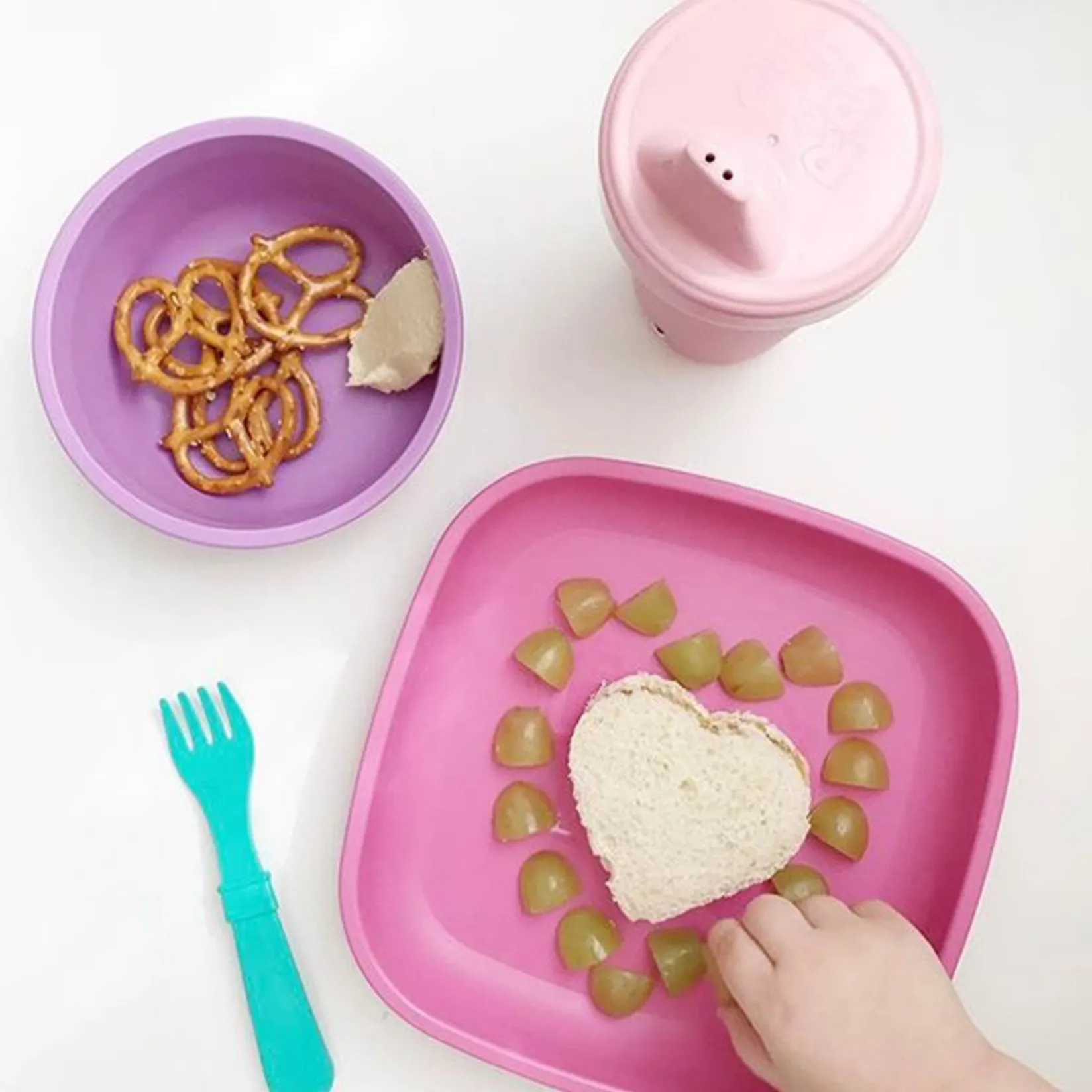 Plates & Placemats|Tableware>Re-Play 7" Flat Plate - Ice Pink