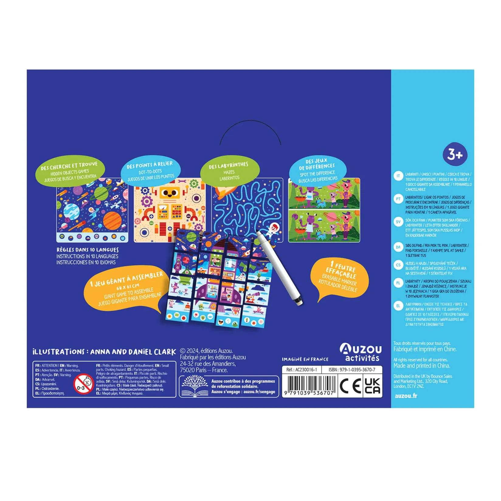 4 Years And Over|Diy & Activities>Auzou 20 Jeux Dans L'Espace!