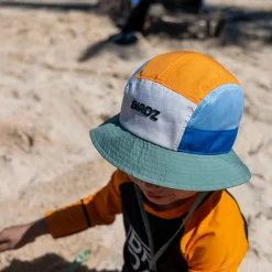 Hats & Caps|Hats And Caps>Birdz 5 Panel Colorblock Hat 0-18m Ivory