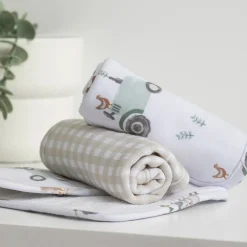 Best 5 Pieces Bath Gift Set - Tractor Ride Kids Towels & Wipes|Towels & Wipes
