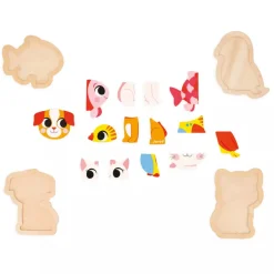 Sale 4 Progressive Puzzles - Pet Kids Wooden Toys|Puzzles