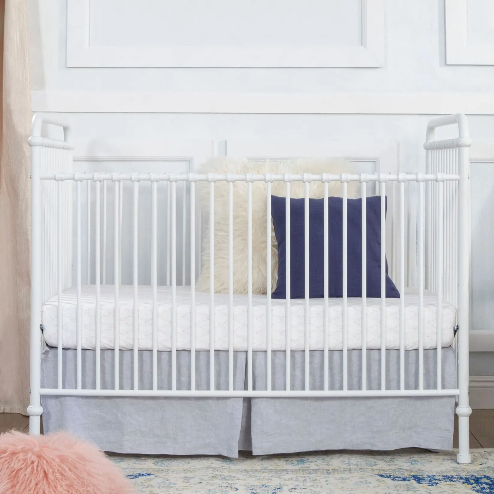 Abigail 3-in-1 Evolution Crib - Washed White Cribs & Mattresses|Cribs & Mattresses