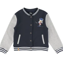 Fleeces And Sweatshirts|Tops>Chat Botte Academy Varsity Jacket 2-8 Navy