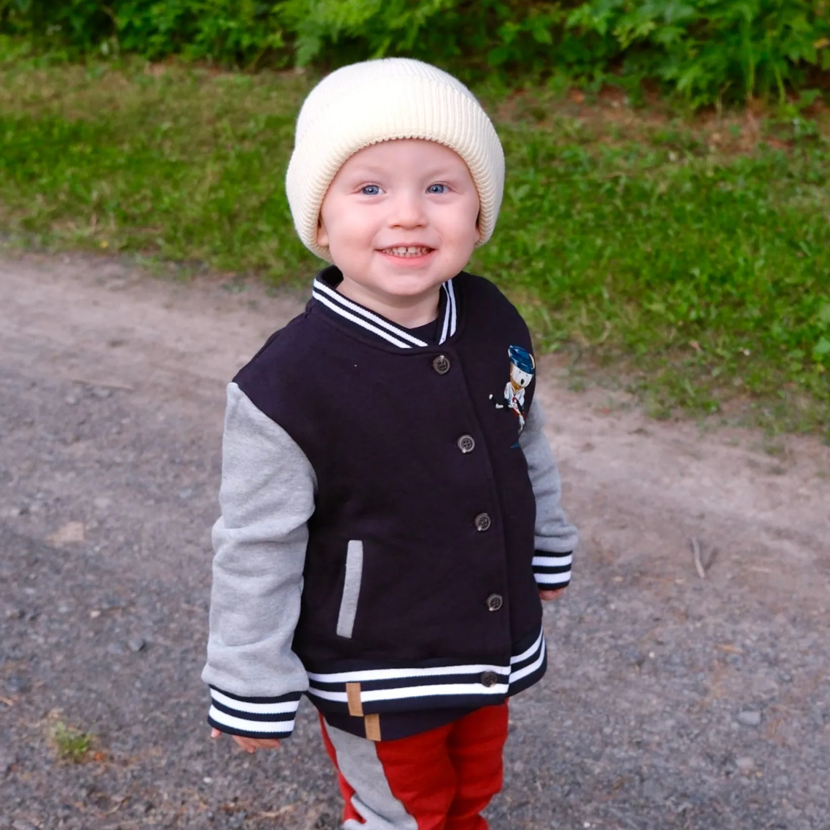 Fleeces And Sweatshirts|Tops>Chat Botte Academy Varsity Jacket 2-8 Navy