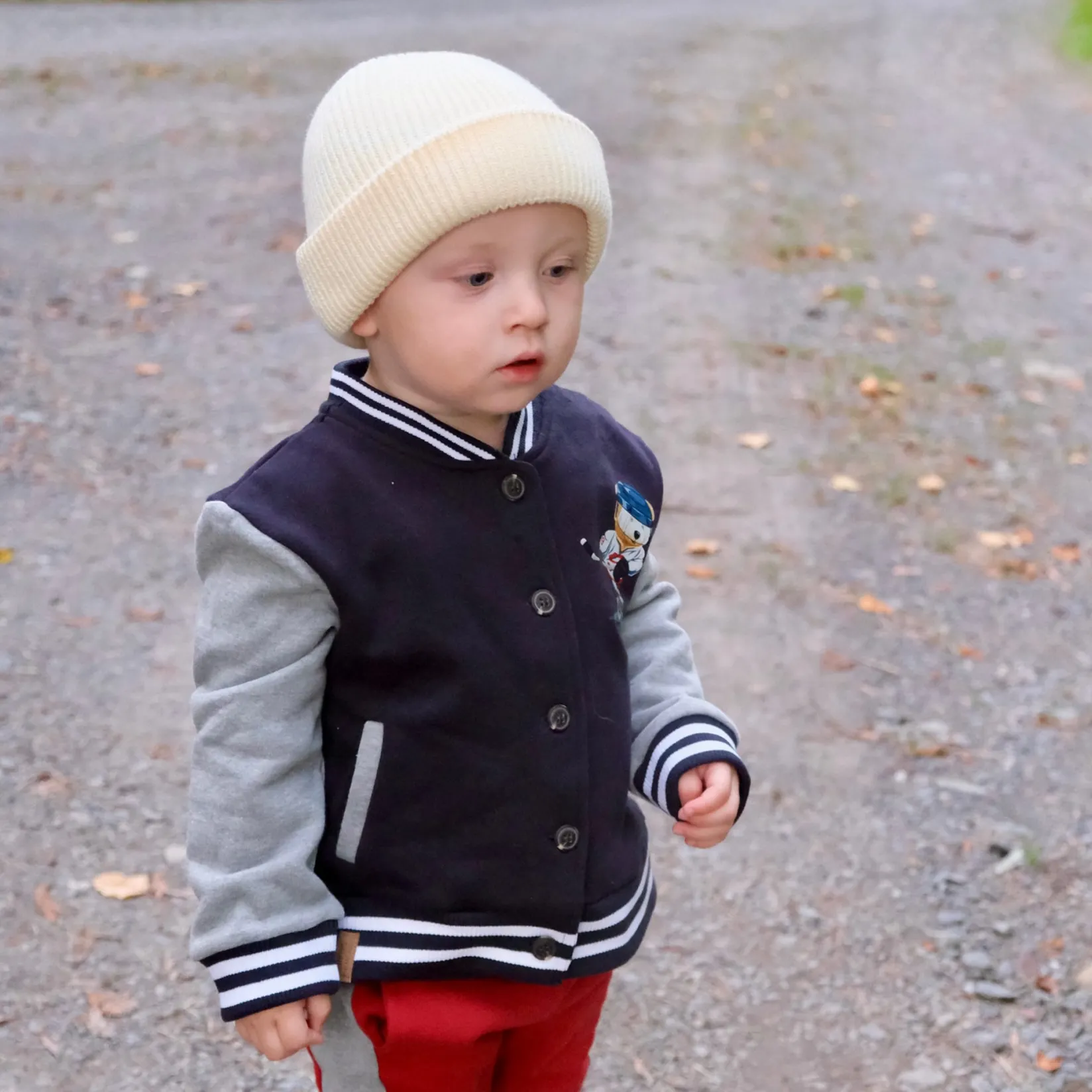Fleeces And Sweatshirts|Tops>Chat Botte Academy Varsity Jacket 2-8 Navy