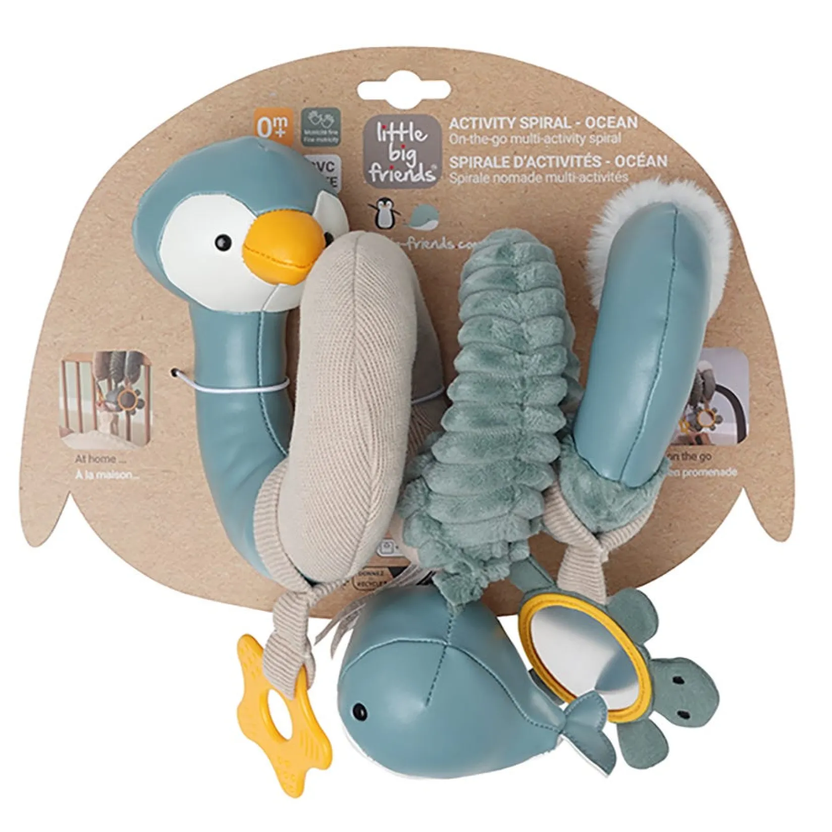 Stroller & Car Seat Toys|Developmental Toys>Little Big Friends Activity Spiral - Ocean