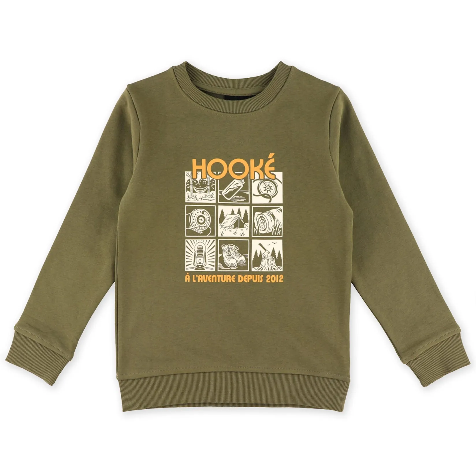Fleeces And Sweatshirts|Tops>Hooke Adventure Crewneck 2-12