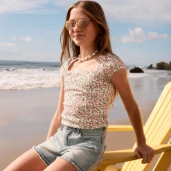 Tops>Abercrombie Kids A&f Ava T-shirt 5-18y Pink