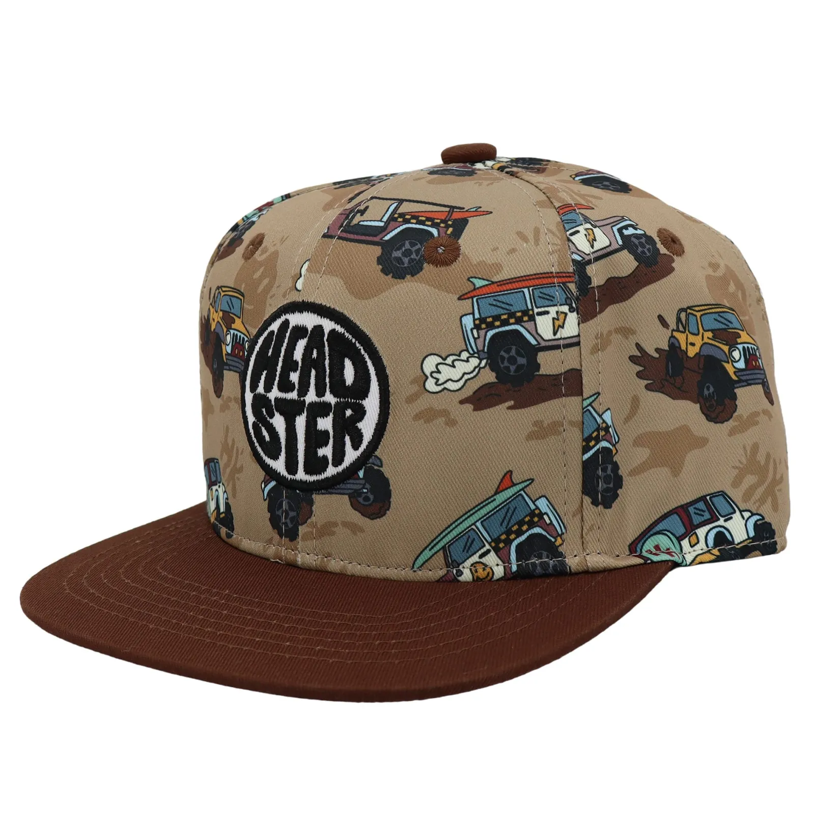 Hats & Caps>Headster Kids All-terrain Snapback 6-24m Brown