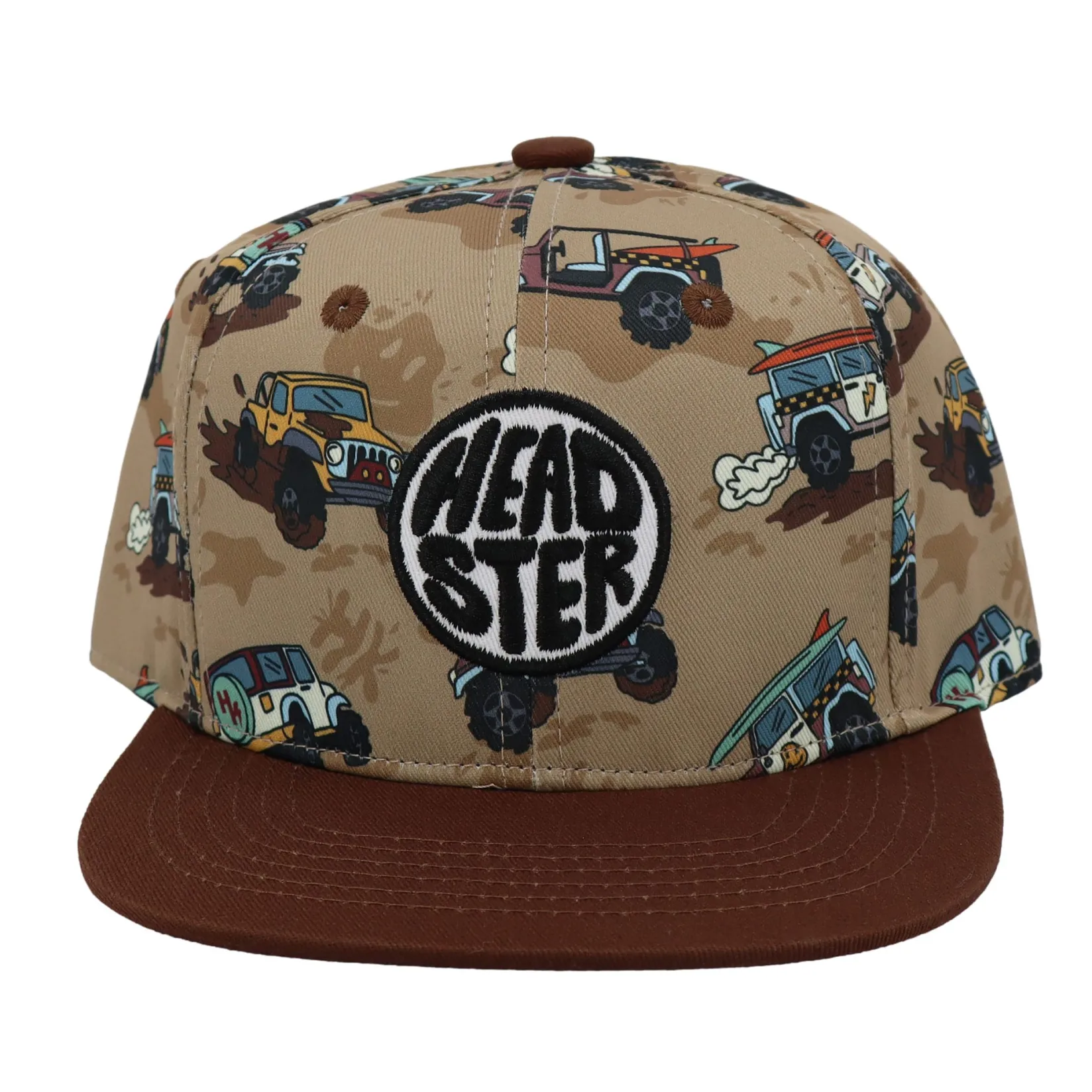 Hats & Caps>Headster Kids All-terrain Snapback 6-24m Brown