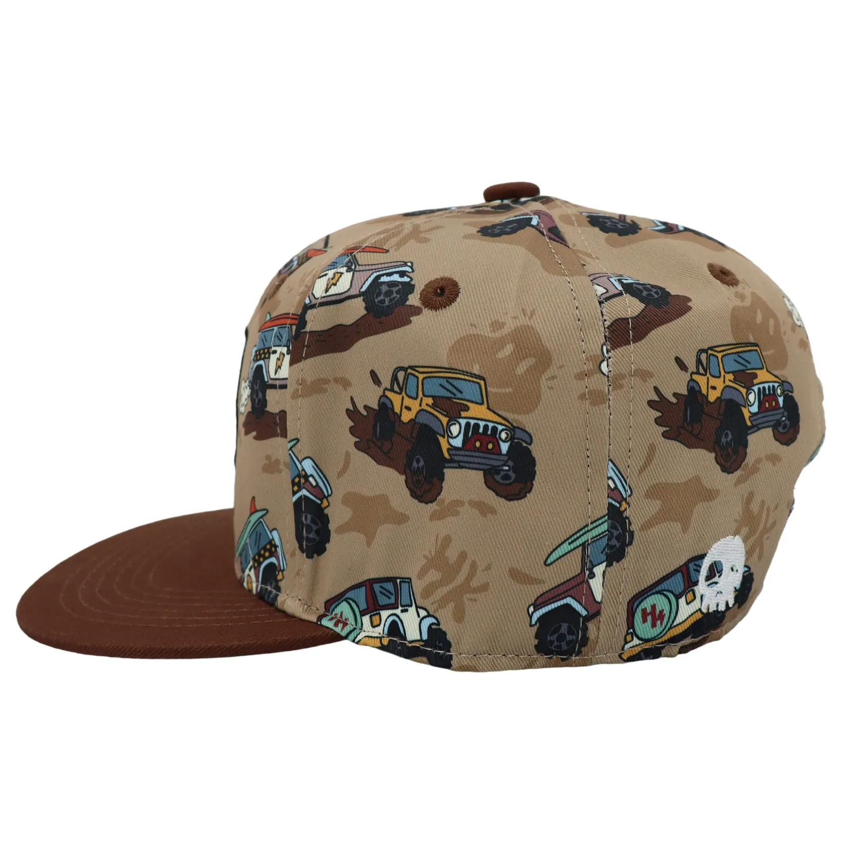 Hats & Caps>Headster Kids All-terrain Snapback 6-24m Brown