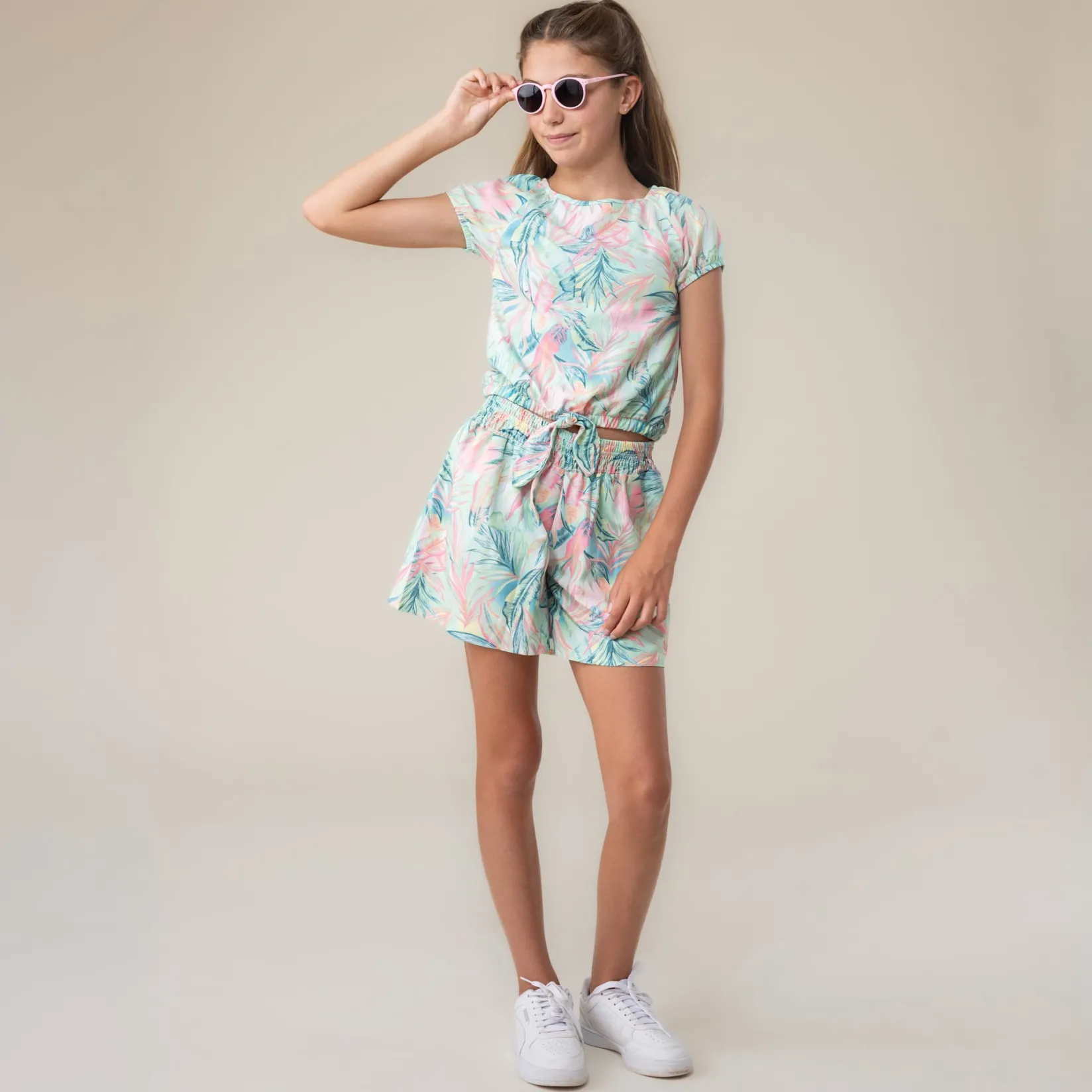 Tops>Nano Aloha Blouse 2-12 Mint