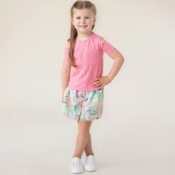 Tops>Nano Aloha Pineapple T-shirt 2-12 Pink