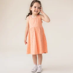Dresses & Rompers>Nano Aloha Printed Dress 2-12 Coral