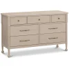 New Alouette 7-Drawer Assembled Dresser - Washed Pine Storage Furniture