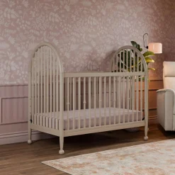 Alouette 3-in-1 Convertible Spindle Crib - Washed Pine Cribs & Mattresses|Cribs & Mattresses