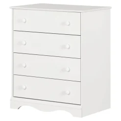 Storage Furniture>South Shore Angel 4-Drawer Chest - Pure White