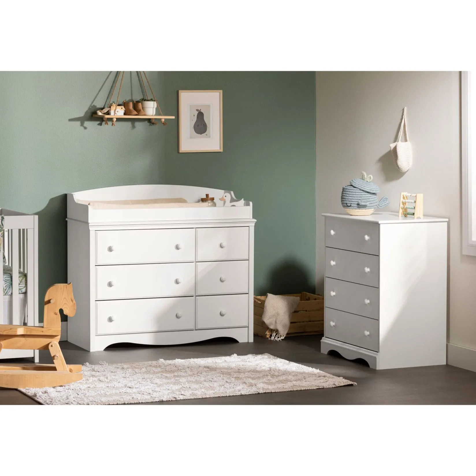 Storage Furniture>South Shore Angel 4-Drawer Chest - Pure White