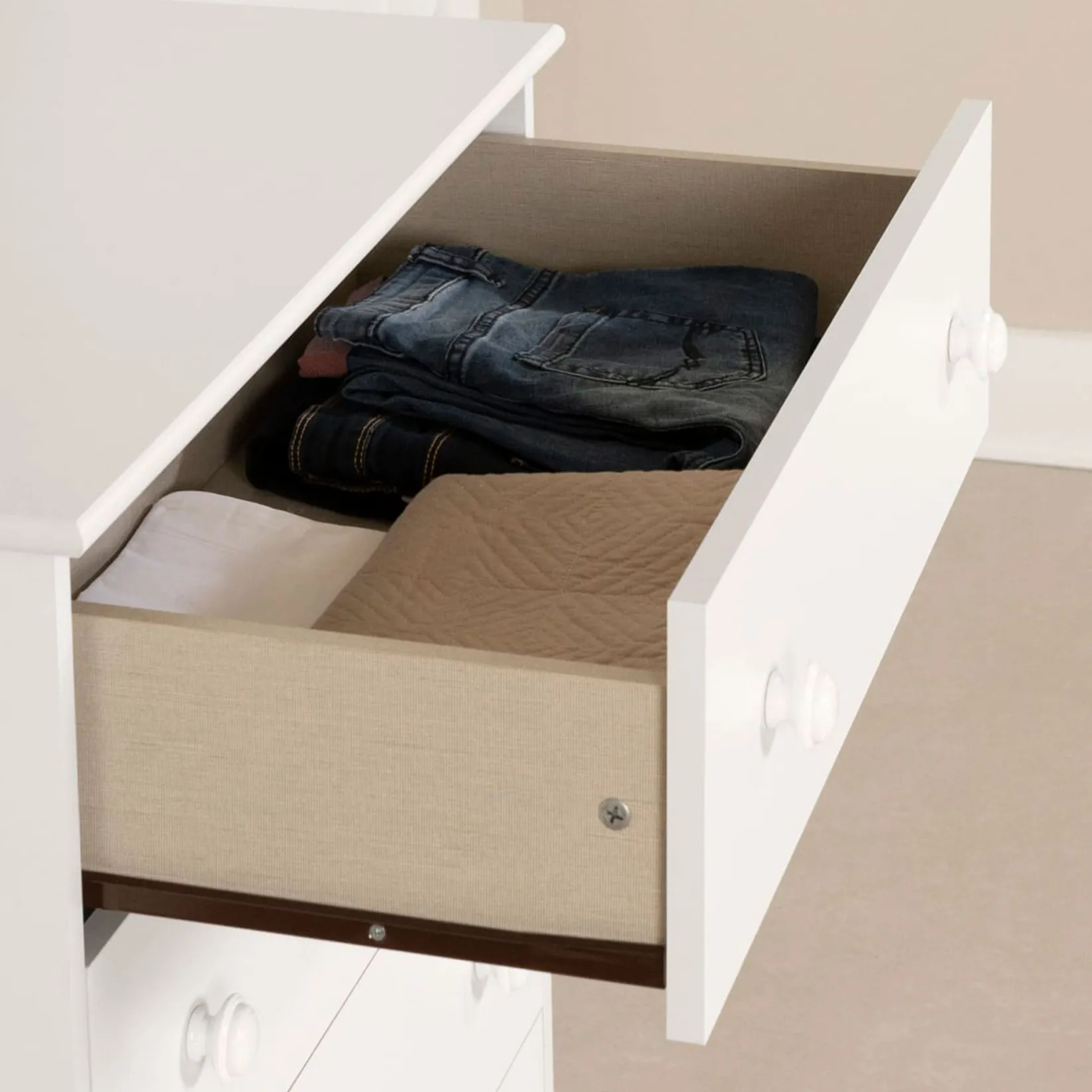 Storage Furniture>South Shore Angel 4-Drawer Chest - Pure White