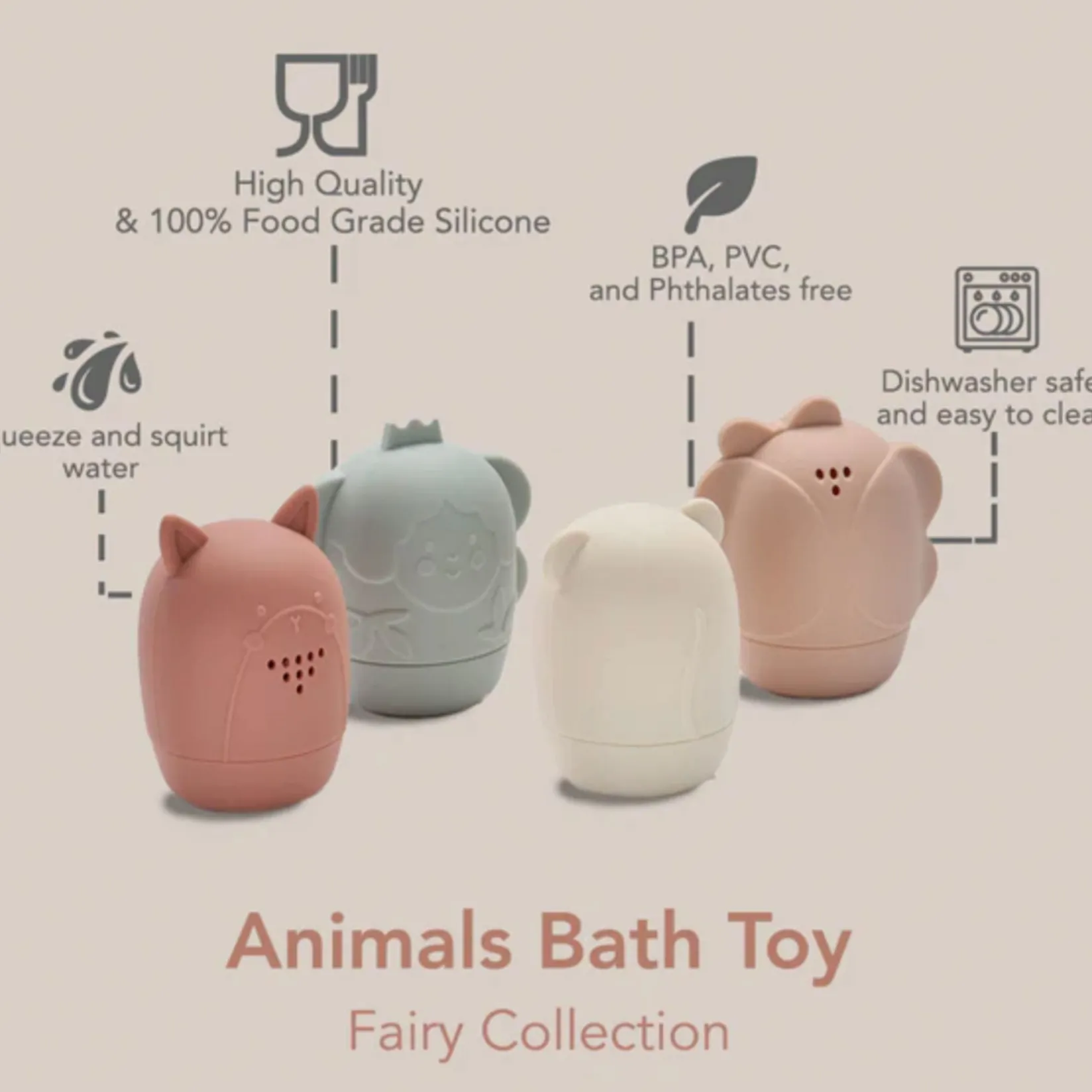 Bath Toys|Bath Accessories>Nouka Animal Bath Toys (4) Fairy Collection - Fairy Sparkles