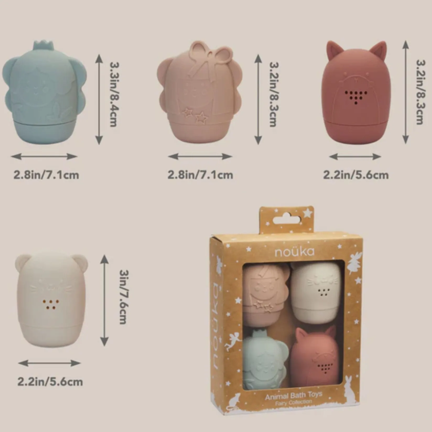 Bath Toys|Bath Accessories>Nouka Animal Bath Toys (4) Fairy Collection - Fairy Sparkles