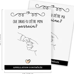 Baby Memories|Baby Memories>Clement - Impressions Announcement Labels - Godparents (2)