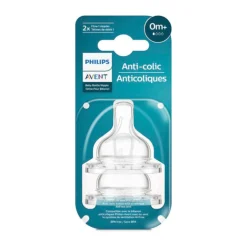 Bottles & Nipples|Breastfeeding>Philips Avent Anti-colic Flow 1 Nipples 0m (2)