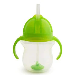 Best Any Angle™ Click Lock Weighted Straw Trainer Cup 7oz - Green Kids Breastfeeding|Tableware