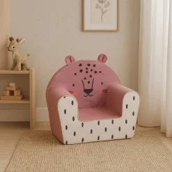 Best Armchair with ears - Leopard Pink Kid'S Tables & Chairs