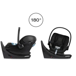 Aton G Swivel Car Seat with Sensorsafe - Moon Black Kids Car Seats & Booster Seats|Car Seats