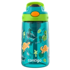 Sale Aubrey Leak-Proof Spill-Proof Water Bottle - Juniper Dino 14oz Kids Tableware|Bottles & Insulated Bottles