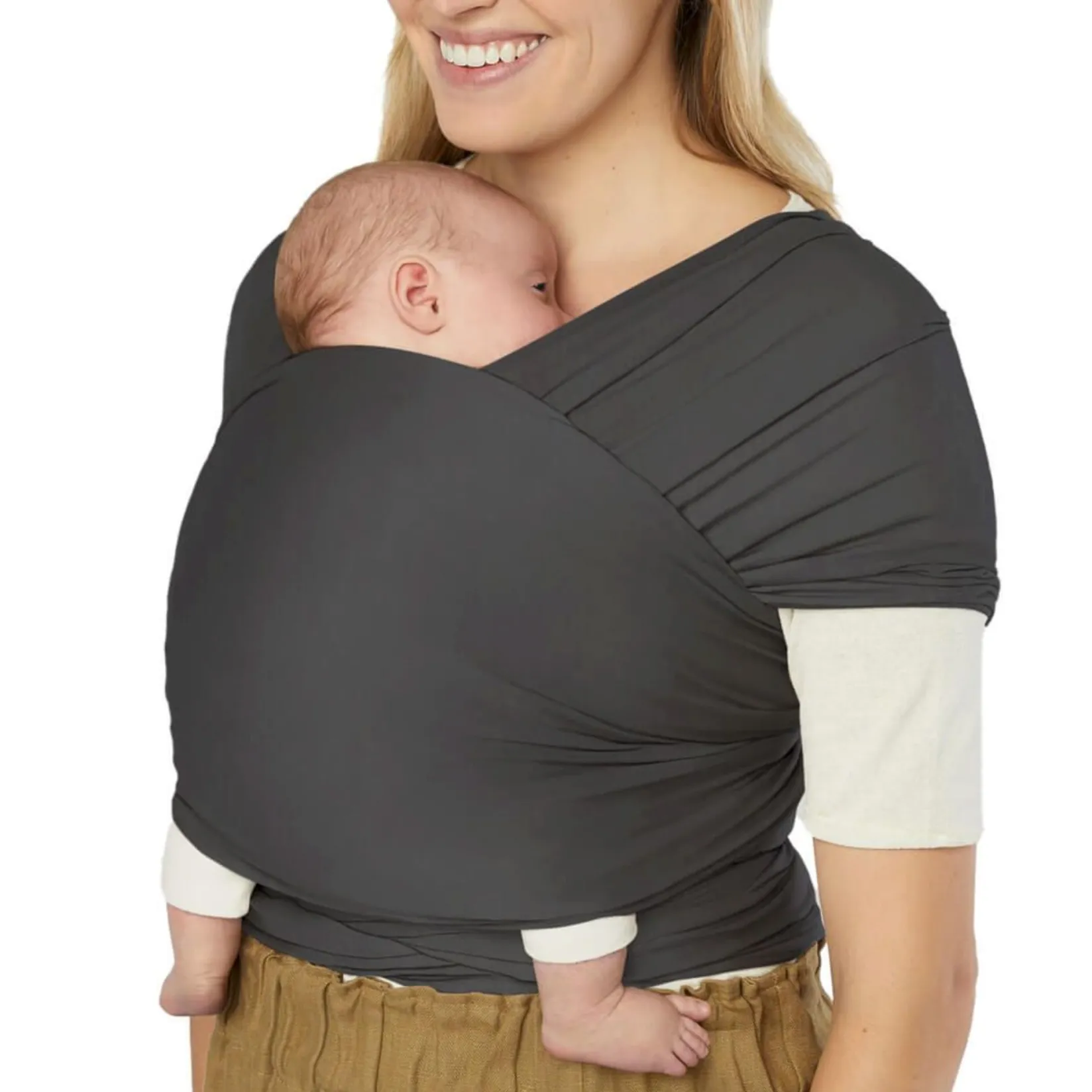 Outdoors & Travel|Baby Carriers>Ergobaby Aura Wrap Sustainable Knit - Soft Black