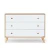 Hot Austin 3-Drawer Dresser - White / Red Oak Storage Furniture