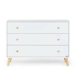 Storage Furniture>Dadada Baby Austin 3-Drawer Dresser - White / Natural