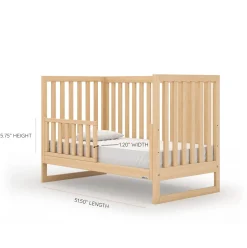 Best Austin 3-In-1 Convertible Crib - Natural Cribs & Mattresses|Cribs & Mattresses