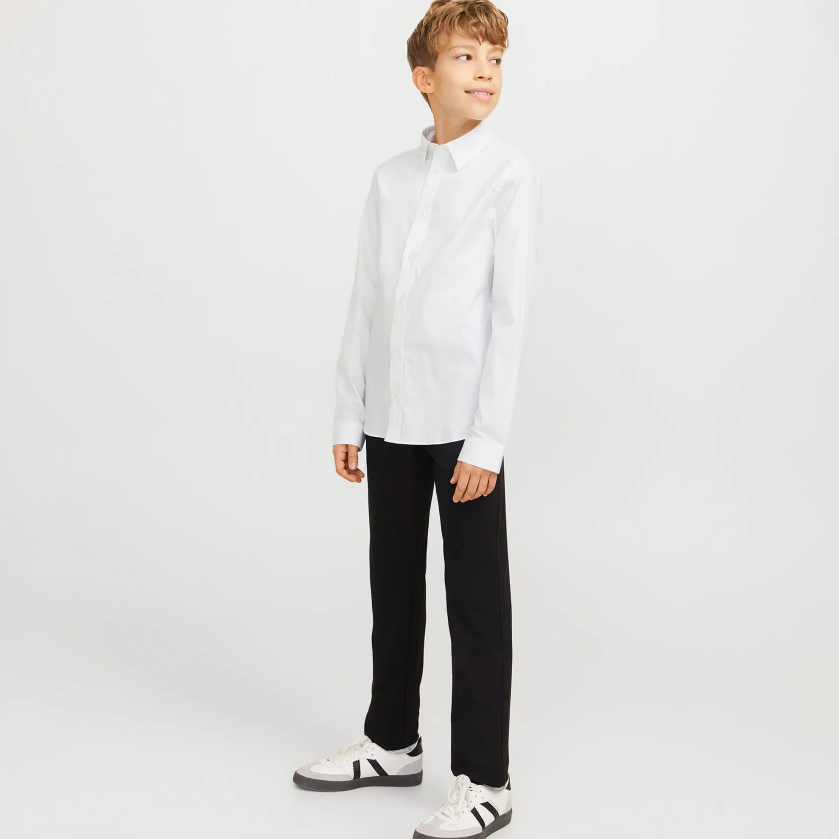 Tops>Jack u0026 Jones Axel Stretch Shirt 8-16 White