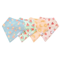 Bibs|Breastfeeding>Copper Pearl Baby Bandana Bibs (4) - Fruits