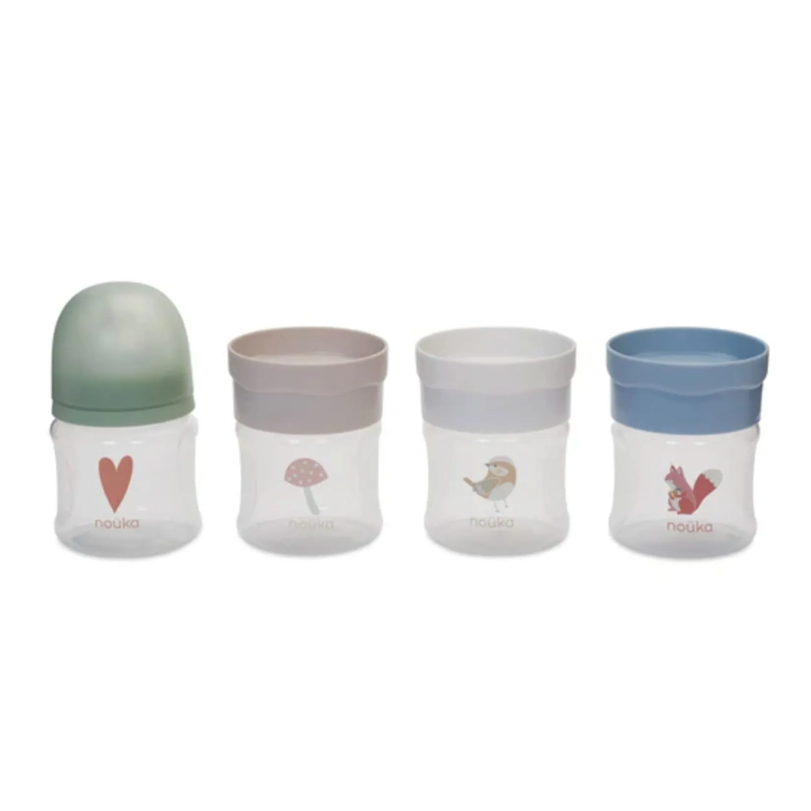 Bottles & Nipples|Breastfeeding>Nouka Baby Bottle & Milk Storage Kit - Woodland