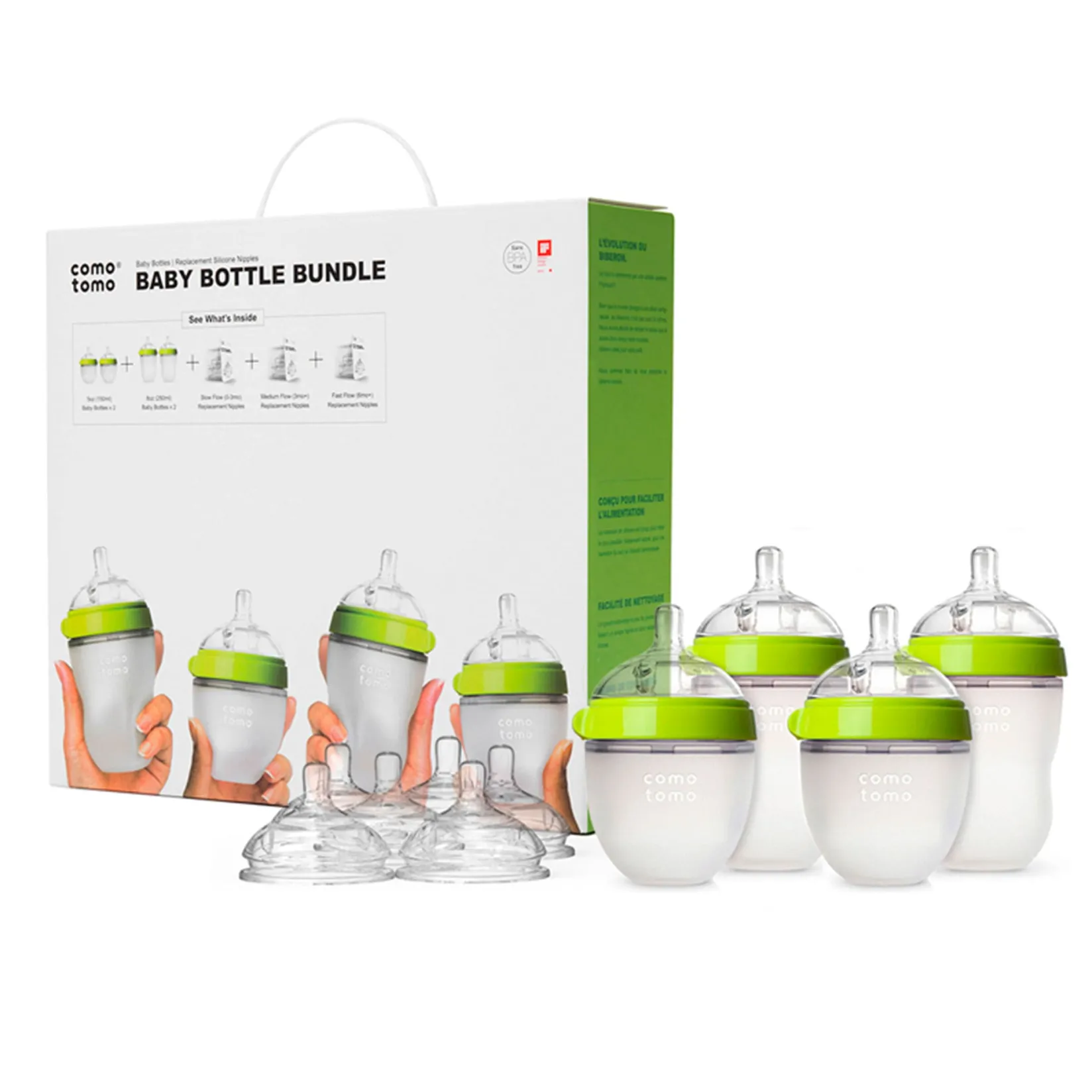 Breastfeeding|Bottles & Nipples>Como Tomo Baby Bottles Bundle - Green
