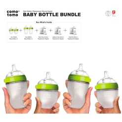 Breastfeeding|Bottles & Nipples>Como Tomo Baby Bottles Bundle - Green