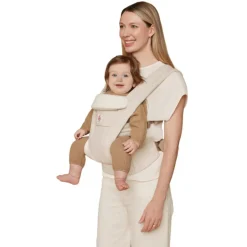 Outdoors & Travel|Baby Carriers>Ergobaby Baby Carrier Omni Deluxe ALL-in-One - Natural Linen