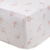 Sheets|Bedding>Perlimpinpin Baby Crib Fitted Sheet - Flowers