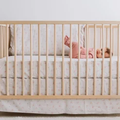 Sheets|Bedding>Perlimpinpin Baby Crib Fitted Sheet - Flowers