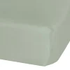Sheets|Bedding>Perlimpinpin Baby Crib Fitted Sheet - Khaki Muslin