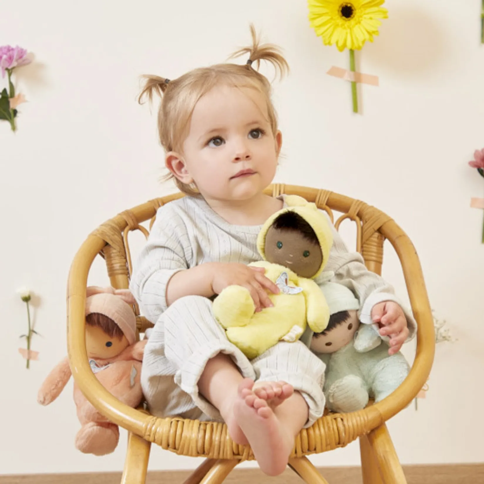 Dolls>Kaloo Baby Fabric Doll - Mimosa